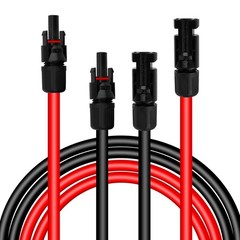 Solar Panel Wire 100FT 10AWG Red Black 2 Pack Bag