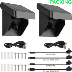 2PACK Solar Panel Charging Mount Compatible with Blink Outdoor 4 (4Th Gen)/(3Rd