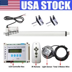 Solar Tracking Tracker Single Axis Complete Kit &18″ Linear Actuator &Controller