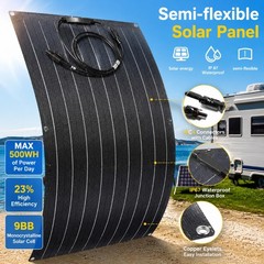 300W ETFE Flexible Mono Solar Panel 18V Off-Grid For Home RV Rooftop Camping