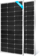 SUNGOLDPOWER 2Pcs 100W Solar Panel Monocrystaline Solar Panel Module Grade a Sol