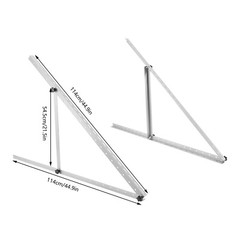 45″ Adjustable Solar Panel Brackets Tilt Mount Frame Rack 0-90° for Boat RV Roof