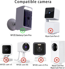 Solar Panel Pack for Wireless Security Camera Outdoor Compatible with Wyze