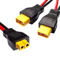 LIXINTIAN 10AWG XT60 Y Splitter Cable, XT60 Female to Dual Male Connector Ada…
