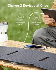 Anker Solix PS30 Solar Panel, 30W Foldable Portable Solar Charger