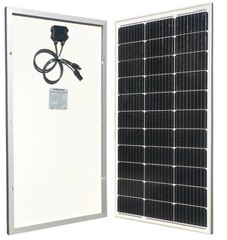 WindyNation 100 Watt 12 Volt Monocrystalline Solar Panel Battery Charger