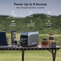 Dabbsson 1000L Portable Power Station 1008Wh 1200W Generator w/210W Solar Panel