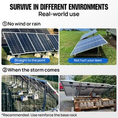 Upgraded Solar Ground Mount Adjustable Multi-Pieces Solar Panel Mounting Bracket