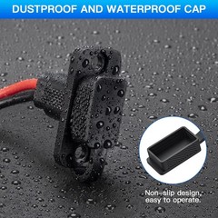 SAE Connector, Rectangular SAE Power Socket Sidewall Port, Weatherproof SAE Qui