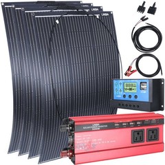 400W 200W Watt Solar Panel P-Type Mono 18V 12BB Home RV Roof Camping PV Off Grid