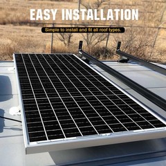 PFCTART 1400W Watt Monocrystalline Solar Panel 100W for Home Off Grid RV Marine