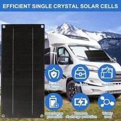 100W Solar Panel Kit, Including A 12V 100A 600W Controller And Extension Cable,