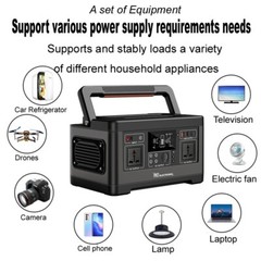 PA5 500W 140400mAh /3.7V/520Wh lithium ion battery Portable Solar Power Station