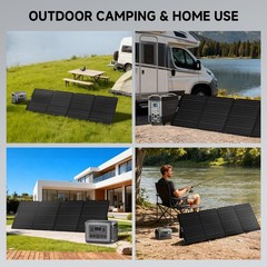 200 Watt Portable Solar Panel SE200, 25% High Efficiency Foldable Solar Charg…