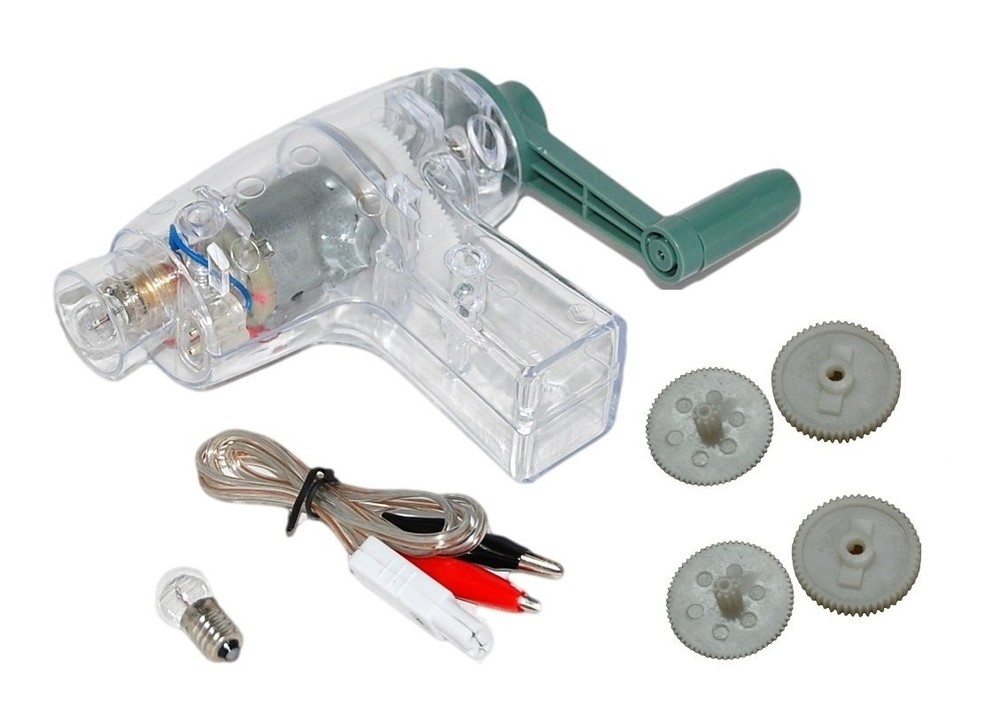 Hand Held DC Generator, DC Crank Generator with Two (2) Sets of Gears