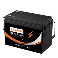 12V 100Ah 300Ah LiFePO4 Battery 4000+ Deep Cycles 200A BMS for RV OffGrid Solar