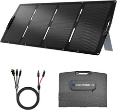 ECO-WORTHY 200W Portable Solar Panel for Power Stations,Ip65 Waterproof & Lightw
