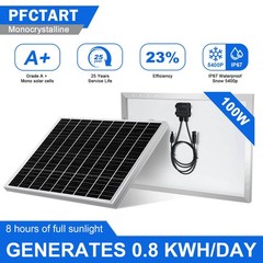 New Solar Panel 4pcs 100W 12V Monocrystalline Solar Panel with Solar Connector