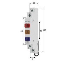 Easy Installation DIN Rail LED Signal Indicator Lamp For Industrial Panels