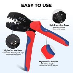 BougeRV Solar Crimping Tool for 14-10AWG Solar Panel PV Cable Solar Crimper