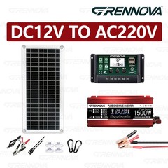 Grennova 1500W Pure Sine Solar Kit 60A MPPT Off-Grid Home RV Backup
