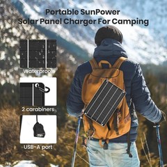 High-Efficiency 6W Solar Panel – Lightweight, USB-Powered & Waterproof