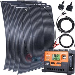400W Flexible Solar Panel Mono 12V Portable Power Camping Home RV Battery Charge
