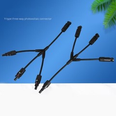 Pair Solar Panel Y Branch Cable Connection Adapter Connector Extension 1 to 3