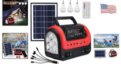 Compact Solar Generator: 5W Portable Power Station for Camping & Adventures
