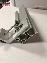 Solar Panel Mounting Kit to Mount for 10 Solar Panels, with Clamps, L-Brackets &