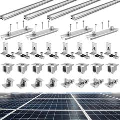 Tandefio Solar Panel Mounting Kit for 4 Solar Panels or 5 Smaller Solar Panels,