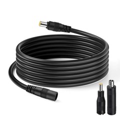 DC Power Extension Cable, 14AWG 10FT 8mm Male to Female Extension Cord Compat…