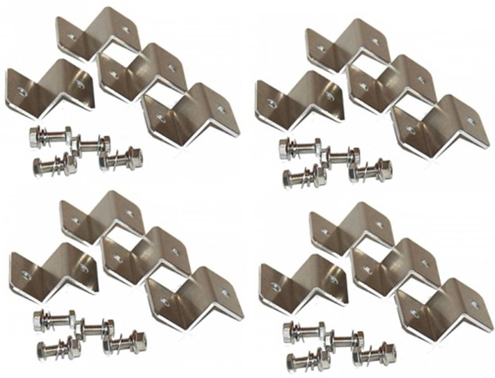 4 Sets Solar Panel Z Bracket Mount Mounting Set Rv Boat Off Grid