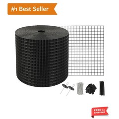 6 inch x 100ft , Critter Guard Roll Kit with 100pcs Aluminum Alloy Fasteners,…