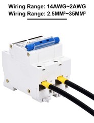 DIHOOL DC Circuit Breaker,100A 2 Pole,12V to 240 Volt Solar Disconnect Switch,DI