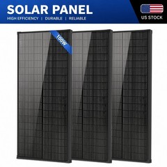 AeternaSol 3Pack 100W Solar Panel Mono 18V N-Type PV Off-Grid RV Home Roof Boat
