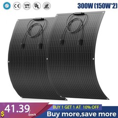150W 300W 450W 600W Flexible Solar Panel Mono 12V Portable Power Camping Home RV
