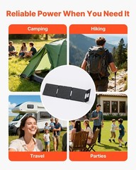 30W Foldable Solar Panel: 16BB N-Type, 24% Eff, USB-A/QC3.0/Type-C for Camping