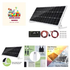 100W 12V Solar Panel Kit Battery Charger 100 Watt 12 Volt Off Grid System for…