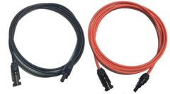 10 AWG Paired Black+Red PC Solar Panel wire with PV Connector