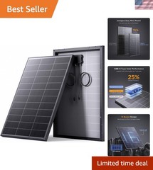 Durable 100W Solar Panel – Weather-resistant & Compact Design for Easy Mounting