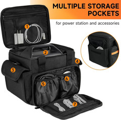 Portable Power Station Carrying Case Waterproof Bag for Jackery Explorer 240 300