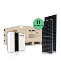 Kit 4.95kW 11 Solar Photovoltaic Panels 450W IP68 + Hybrid Inverter 5kW Monof