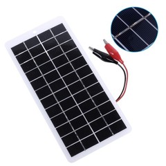 10W 12V USB Outdoor DIY Solar Cells Charger Polysilicon Panels for Outdoor Lamp