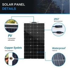 300W Watt Flexible 18V Mono Solar Panel Home RV Rooftop Camping Off-Grid Power