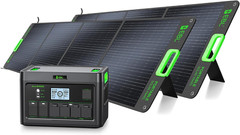 2400W Portable Power Station with 2X200W Solar Panels (Ship Separately), 1843.2W