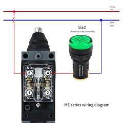 Quality ME8112 Limit Sensor Switch with Metal and Plastic Construction