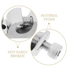 4Pcs Aluminum Solar Panel Fasteners with Grounding Lug for Home and Rooftop Use