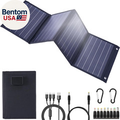 2026Upgrade 40W Foldable Solar Panel Charger,25% High Efficiency Portable N Type
