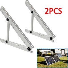 28″ Solar Panel RV Tilt Mount Brackets Ground Roof Flat Surface Adjustable Frame